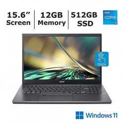 Acer Aspire 5 A515-57T-53VS, Intel I5-1235U Processor, 12GB Memory, 512GB SSD, Intel Iris Xe Graphics
