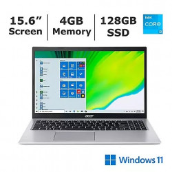 Acer Aspire 5 Laptop, Intel Core I3-1115G Processor, 4GB Memory, 128GB SSD, Intel UHD Graphics