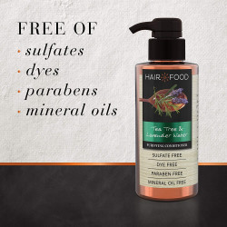 Acondicionador sin sulfatos, tratamiento purificante sin tinte, árbol de té y lavanda, alimento para el cabello, 17.9 onzas líquidas