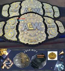 AEW Championship Heavyweight Wrestling Leather Belt 4mm Adult Size NEW