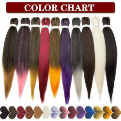 Afro Pre-stretched EZ Braiding Hair Extensions Ombre Brown Jumbo Braid For Human