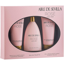 Aire De Sevilla Rose Eau De Toilette Spray 150Ml Set 3 Piezas