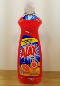 AJAX DISH LIQUID - 14oz BOTTLE - RUBY RED GRAPEFRUIT W/ BLEACH ALTERNATIVE