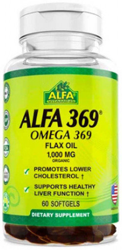 ALFA 369 Flax Oil 1000mg - 60 Softgels