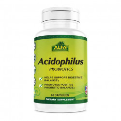 Alfa Acidophilus Probiotics 300 Mg - 60 Capsules