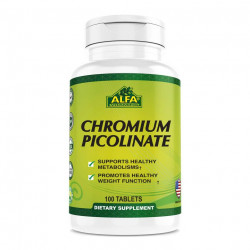 Alfa Chromium Picolinate 400 Mcg - 100 Tablets