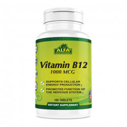 Alfa Vitamin B12 1000 Mcg - 100 Tablets