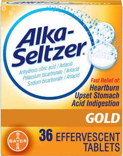 Alka-Seltzer Effervescent Tablets Gold 36 Ea