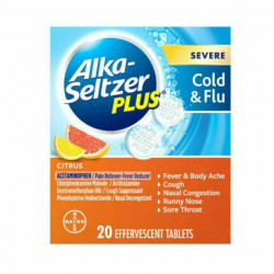 Alka-Seltzer Plus Severe Cold And Flu Tablet - 20 Count