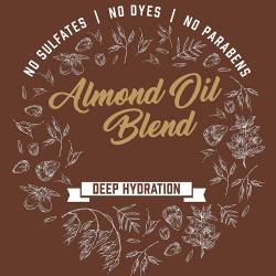 Almond Oil Blend Sulfate-Free Conditioner with Avocado Oil for Intense Hydration, Deep Moisturizing Conditioner for Thick, Curly, Frizzy or Coarse Hair, Paraben & Dye-Free, 12 Fl Oz