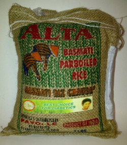 Alta Basmati Parboiled Rice 20 LB - Best Choice For Diabetic - Product Of India