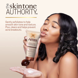 Ambi Even & Clear Exfoliating Wash With Oat and Sea Whip | Salicylic Acid Acne Treatment | Helps Clear & Prevent Breakouts | Exfoliates to Help Smooth Skin Tone & Texture | 5 Ounce