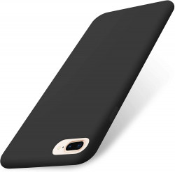 AOWIN IPhone 8 Plus Case,iPhone 7 Plus Case,Soft Silicone Gel Rubber Bumper Case Microfiber Lining Hard Shell Shockproof Full-Body Protective Case Cover For IPhone 7 Plus /8 Plus 5.5" - Black