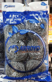 Arroyo, 6 Pcs Metal Scrub Balls