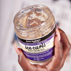Aunt Jackie's Grapeseed Style and Shine Recipes Ice Curls Glossy Curling Jelly, Hydrates, Softens, Makes Waves, Curls and Coils Easier to Style, 15 oz