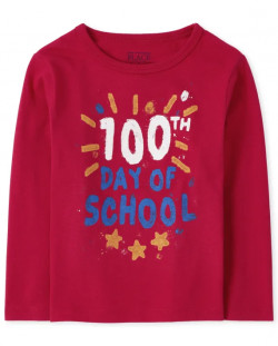 Baby And Toddler Boys 100 Days Of School Graphic Tee