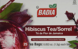 Badia Hibiscus Tea BAGS – 25 BAGS