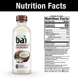 Bai Coconut Flavored Antioxidant Infused Drinks