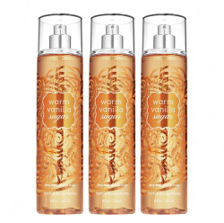 Bath & Body Works Warm Vanilla Sugar Fine Fragrance Mist 8.0 Oz "3-PACK"