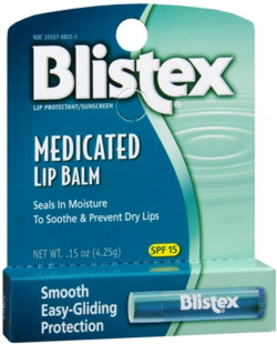 5 Pack - Blistex Medicated Lip Balm SPF 15 0.15 oz Each