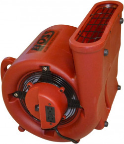 BOSS equipo de limpieza Soplador Ventilador 3 Velocidades, 120 V, color rojo