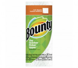 Bounty 36 sheets, White Paper Towels (Pack of 3 Rolls)