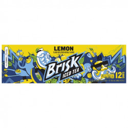 Brisk Lemon Iced Tea 12 oz, 12 Pack Cans