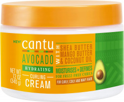 Cantu Avocado Curling Cream With Shea Butter, Mango Butter, & Coconut Oil | 12 Oz