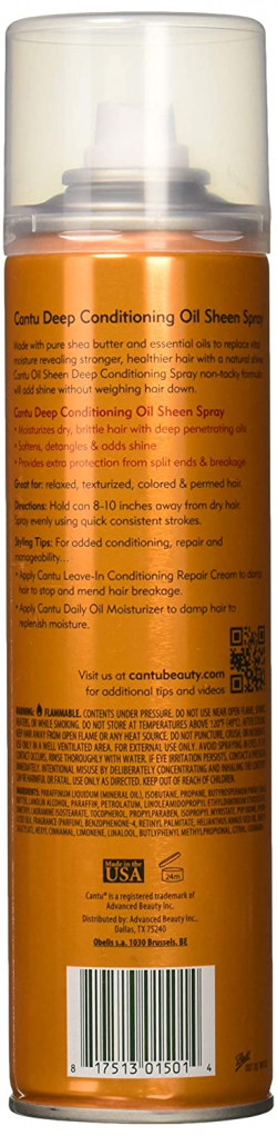 Cantu Shea Butter Oil Sheen Deep Conditioning Spray 10 Ounce (295ml)