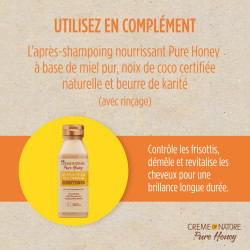 Champú de aceite de coco por Creme of Nature, defensa seca para cabello dañado, 12.07 onzas líquidas