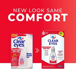 Clear Eyes Redness Eye Relief Eye Drops, Relieves Redness & Calms Irritation, 0.5 Fl Oz