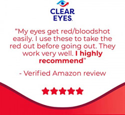 Clear Eyes Redness Eye Relief Eye Drops, Relieves Redness & Calms Irritation, 0.5 Fl Oz