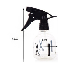 Clear Plastic Spray Bottle with Trigger Spray Mist Sprayer Hair Salon Supplies