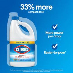 Clorox Disinfecting Bleach, Regular (Concentrated Formula) 81 oz. Bottle Regular price$7.95 USD