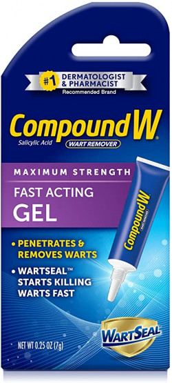 Compound W Maximum Strength One Step Plantar Wart Remover Foot Pads, 20 Count