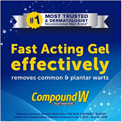 Compound W Maximum Strength One Step Plantar Wart Remover Foot Pads, 20 Count