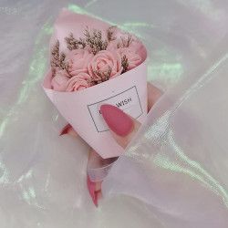 Coral Fake Matted Nails