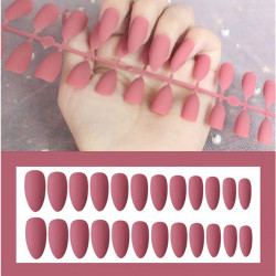 Coral Fake Matted Nails