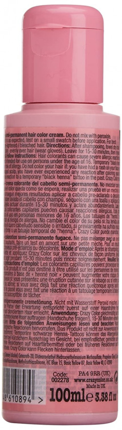 Crazy Color Semi Permanent Hair Colour, Blue Jade 67, 10g