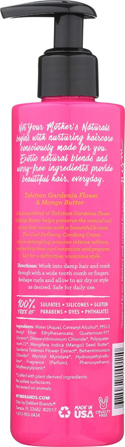 Crema para peinar de Not Your Mother's Naturals con mantequilla, multi, mango, 8 fl oz