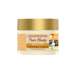 Curl Cream For Curly Hair By Creme Of Nature, Moisture Whip Twisting Cream For Dry Dehydrated Hair With Pure Honey, 11.5 Fl Oz