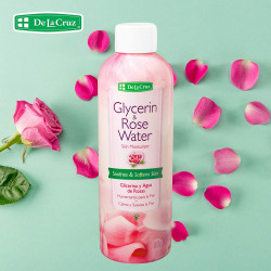 De La Cruz Glycerin & Rose Water Skin Moisturizer 8 oz