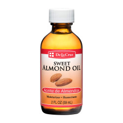 De La Cruz Sweet Almond Oil, No Preservatives Or Artificial Colors, Expeller-Pressed, Non-GMO 2 FL OZ