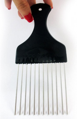 Detangle Metal Lift Hair Pick Piks Comb Wig Braid Hair Afro Man Tease Pocket Sz