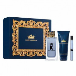 Dolce & Gabbana King 3 Pcs Gift Set EDT 3.3 Oz, EDT 0.33 Oz, After Shave 2.5 Oz Men