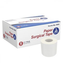 Dynarex Medical Tape Porous Paper 2" X 10 YD White 3553 - BOX OF 6