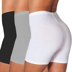 Women's Yoga Solid Comfortable Shorts - White | Lazinem
