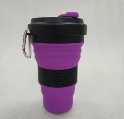 With Hook Travel Folding Cofee Cup