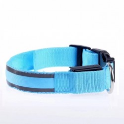 Glow Led Light Dog Collar | Sky Blue