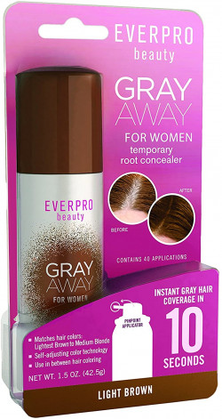 Everpro Gray Away Temporary Hair Color Root Concealer Spray